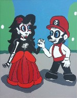 smb, mario, dod,day of dead, video game