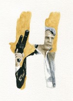 star wars, alphabet, watercolor, art, han solo
