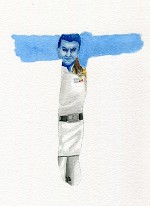 star wars, alphabet, watercolor, art, thrawn