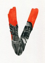 star wars, alphabet, watercolor, art, sith, darth vader, vader, lightsaber, skywalker
